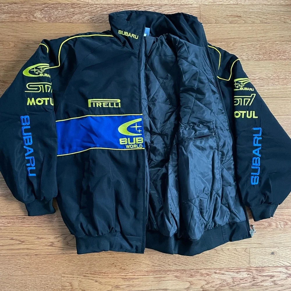 Formula 1 Subaru Racing Jacket Men’s F1 Embroidered Retro Y2k Unisex